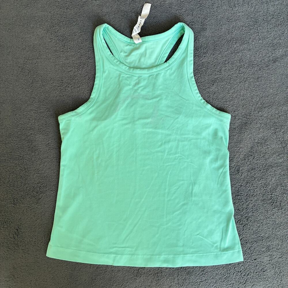 Lululemon Align Wild Mint Activewear High Neck Racerback Tank Top Women's Size 8